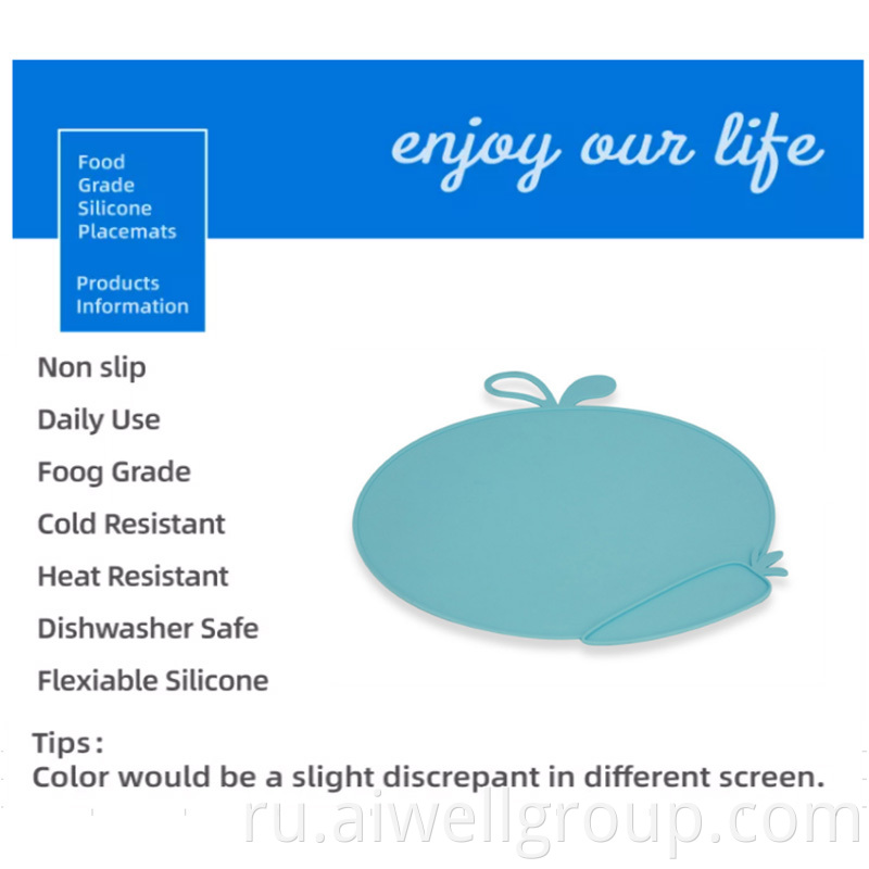 BPA Free Waterproof Silicone Baby's Placemats